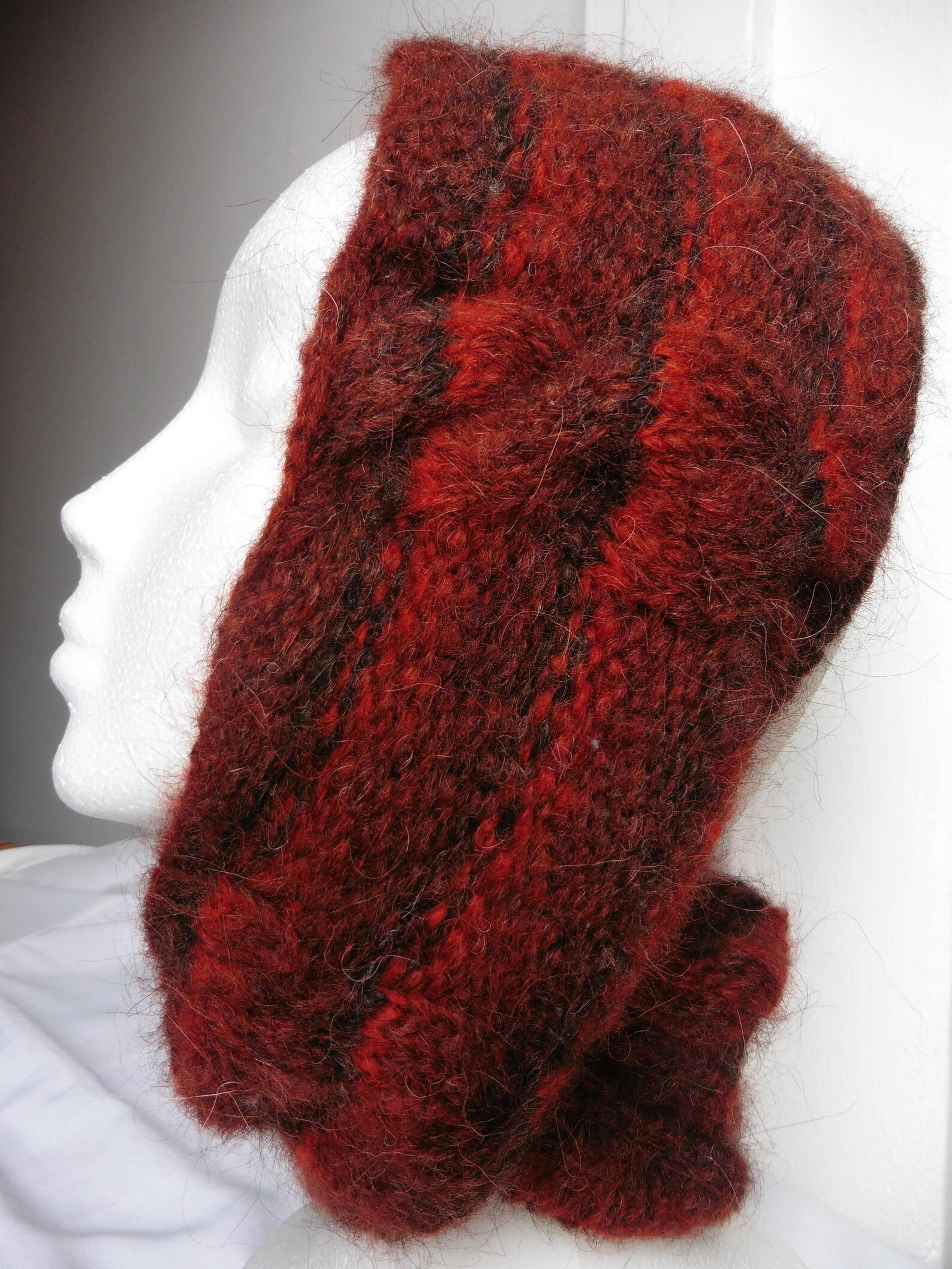 Tubular scarf circular scarf Unisex Alpaca circular needle Etsy