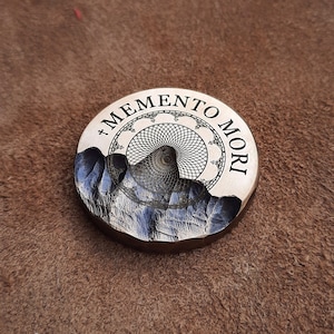 Memento Mori Moneta Bronzo Placcato Stoico Medaglia EDC Sfida Collezione Di Mone - Foto 8