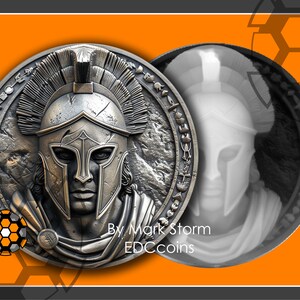 Kriegerhelm Höhenkarte für 3d Lasergravur | Münzordner eines Spartaners aus Griechenland mit illyrischem Helm | Laden Sie die PNG-Bilder in hoher Qualität herunter