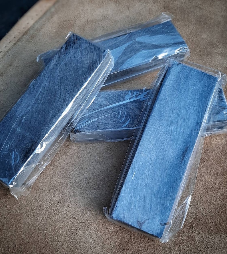 Black Buffalo Horn Knife Handle Scales Set for Knifemaking Etsy