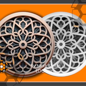 Graphique noué pour gravure laser 3D avec carte de hauteur | Art numérique de décoration intérieure | Images DIY de haute qualité pour Lightburn et EZCAD3