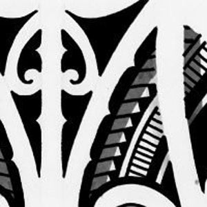 Heavy black maoristyle tattoo for calf, shoulder, upper back and more, high resolution downloadable PDF & JPG- files
