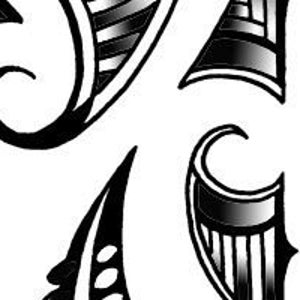 Tatouage tribal polynésien/maori de l'avant-bras en fichiers PDF et JPG téléchargeables haute résolution
