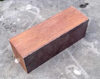 1970s vintage micarta XL block in genuine Westinghouse with brown patina sides | Large 5.75 x 1 7/8 x 1 7/8 for knifemaking