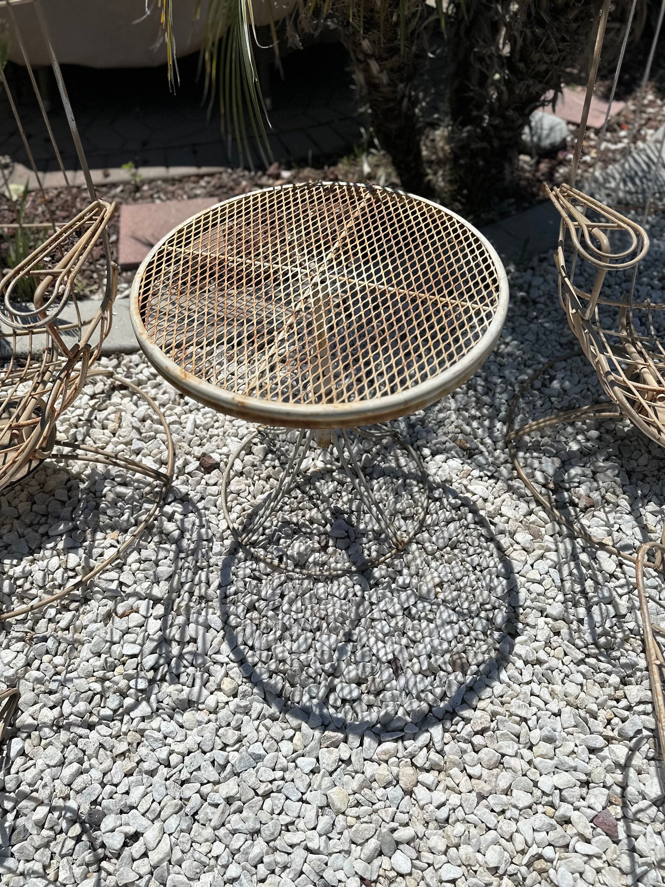 Vintage Homecrest Siesta Swivel and Rocking Chairs, Ottoman, Side Table