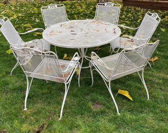 Vintage Wrought Iron Patio Furniture 