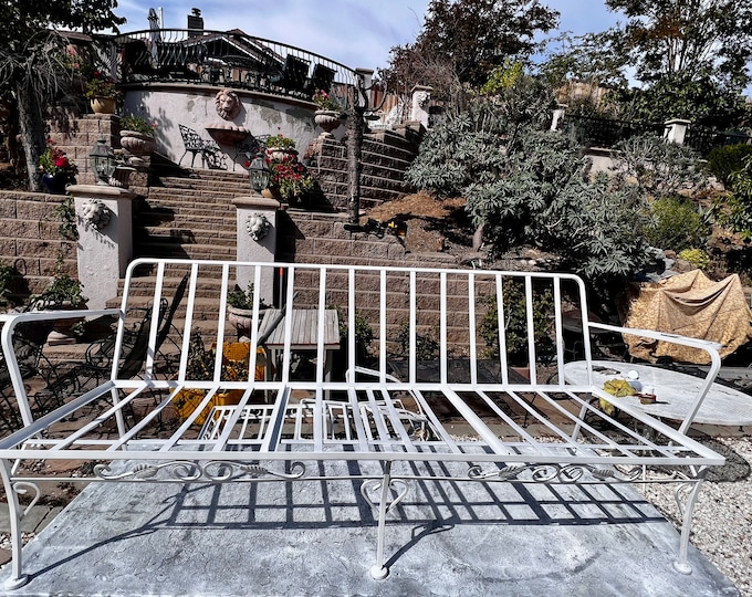 vintage wrought iron sofa