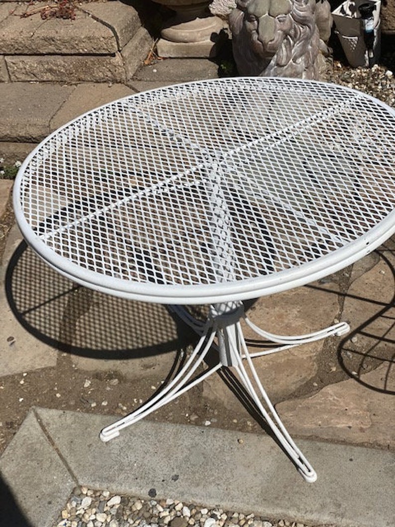 Homecrest Outdoor vintage patio set mid century wired chairs Etsy