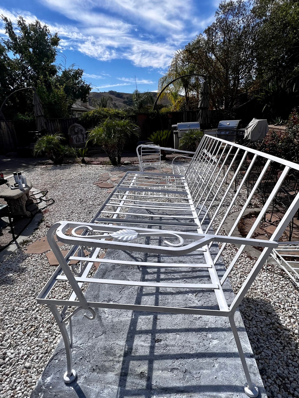 Vintage Wrought Iron Sofa From Russell Woodard With Willow - Etsy