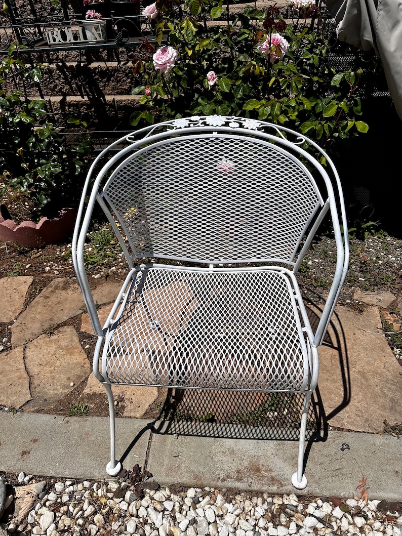 Vintage Russell Woodard Wrought Iron Patio Set, Salterini Collection