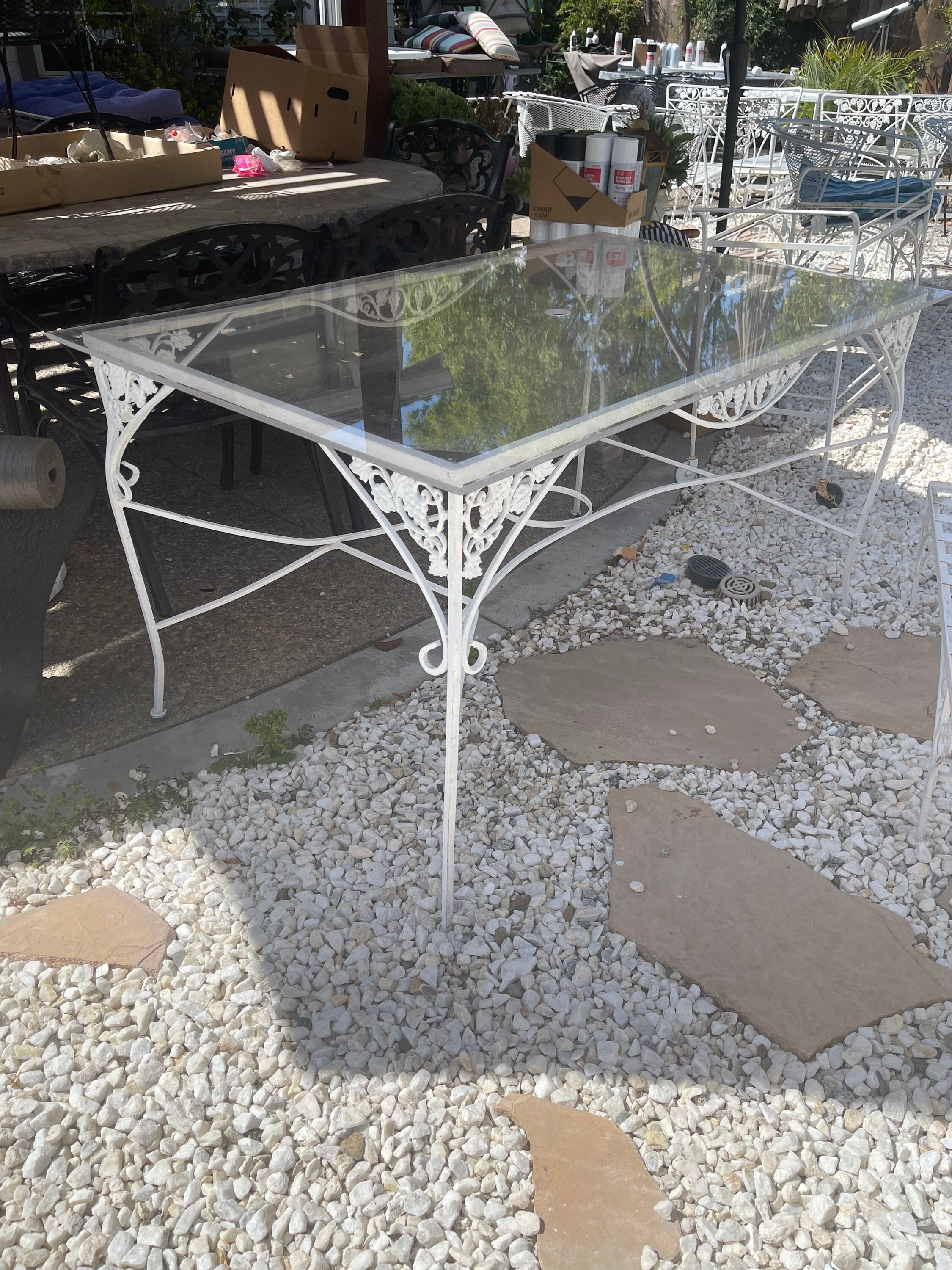 Juego de patio vintage patrón de vid Woodard muebles de | Etsy