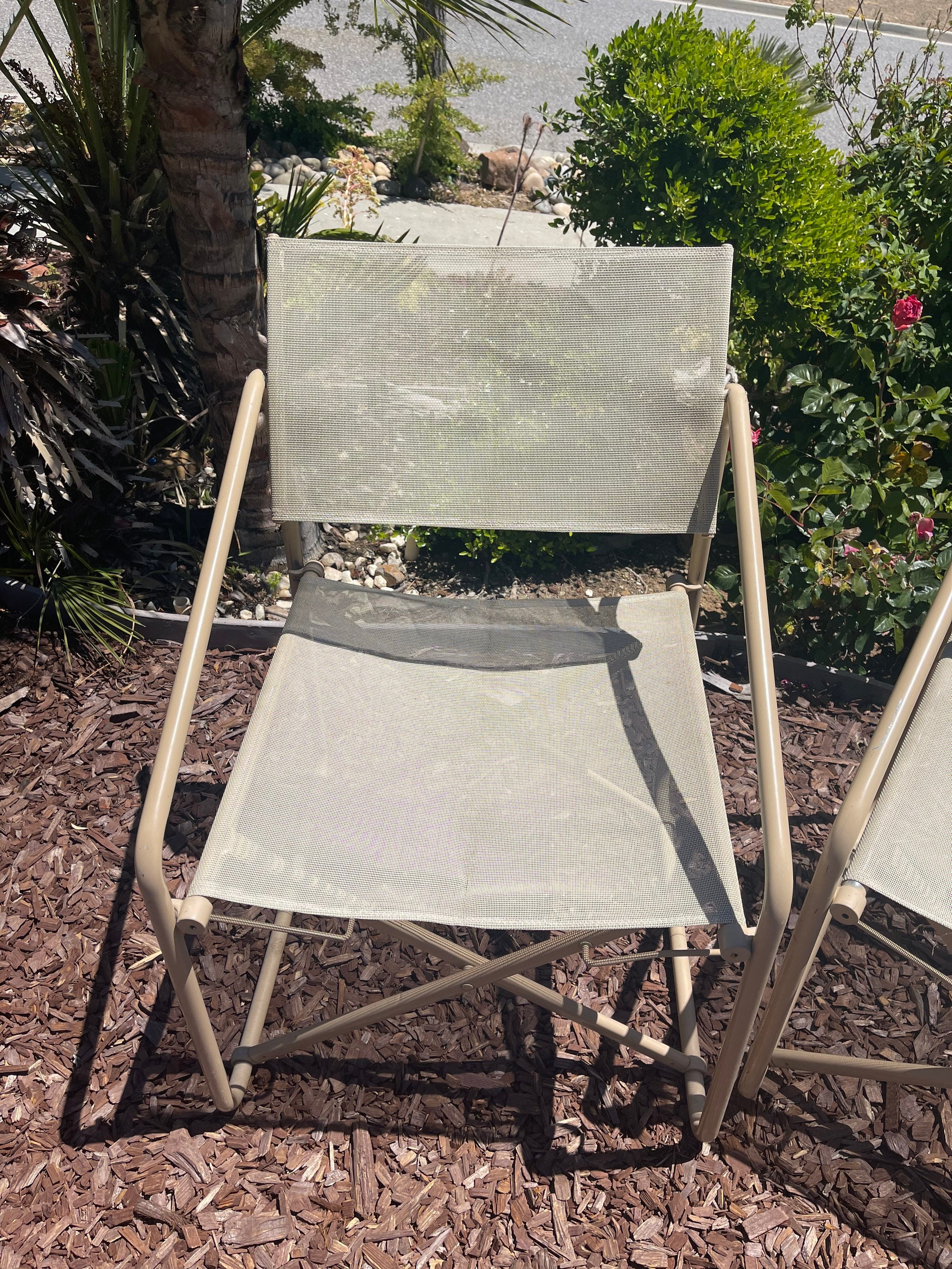 brown jordan folding patio chairs