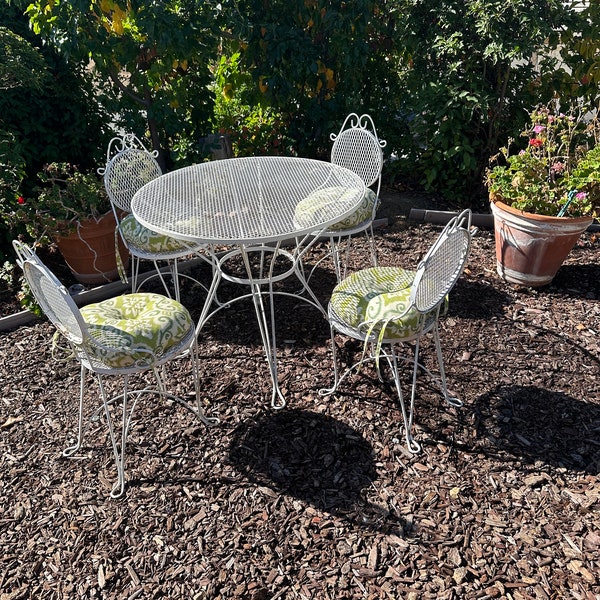 White Wrought Iron Patio Furniture - Etsy