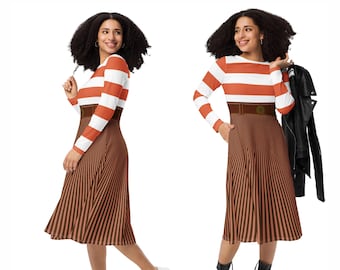 Anxiety Costume 2XS - 6XL Inside Out Emotion Midi Dress Long Sleeve Knee Length Dance Party Plus Size Halloween Cosplay Bounding Movie Gift