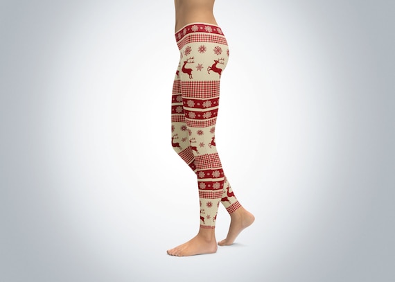 Christmas reindeer leggings deals