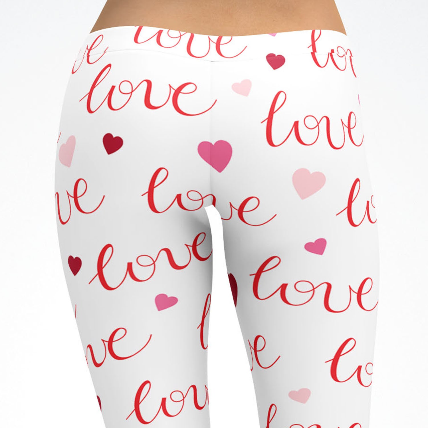 Valentine Heart Leggings Yoga Pants Capris Adult Kids Child Etsy