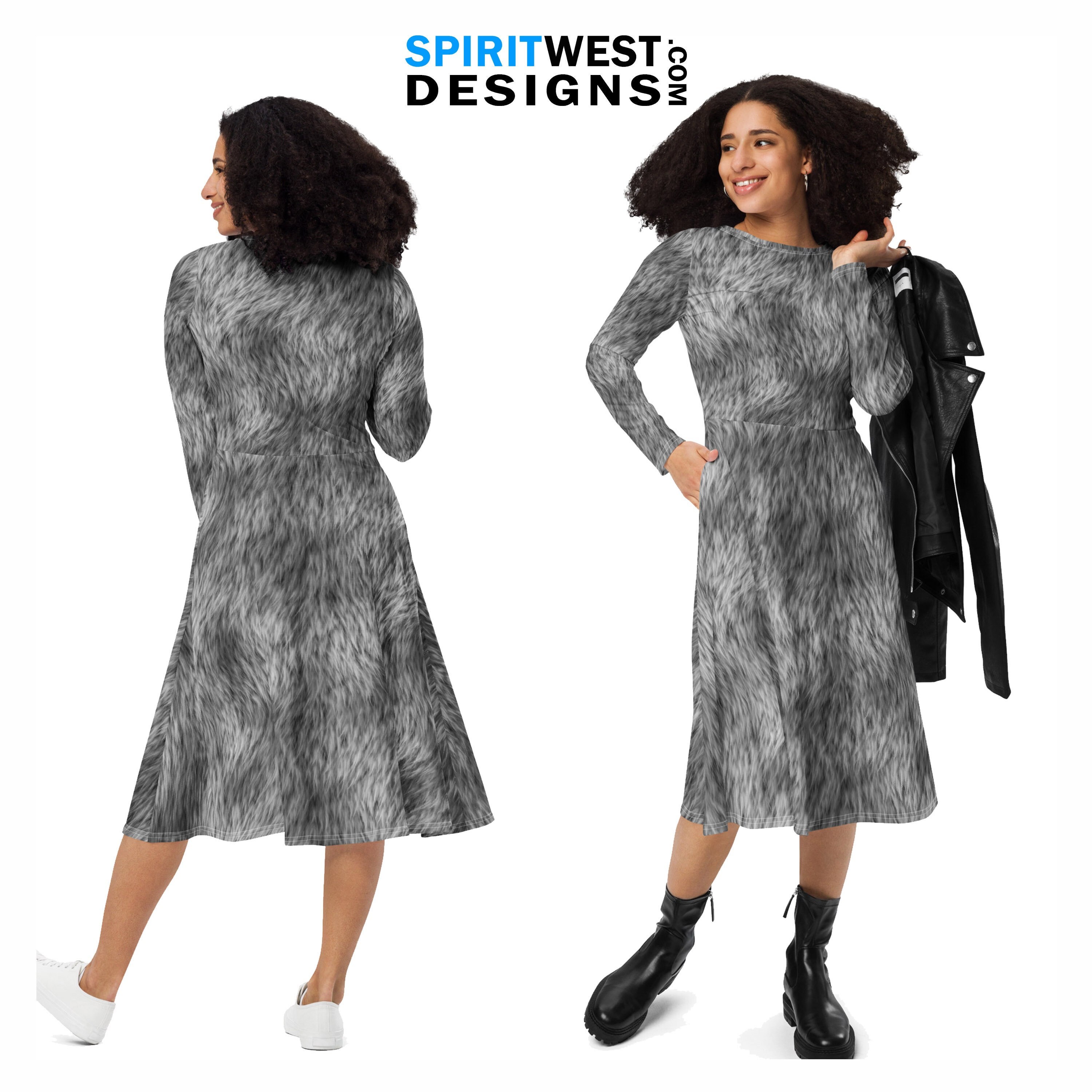 Fur Bodycon Dress - Etsy