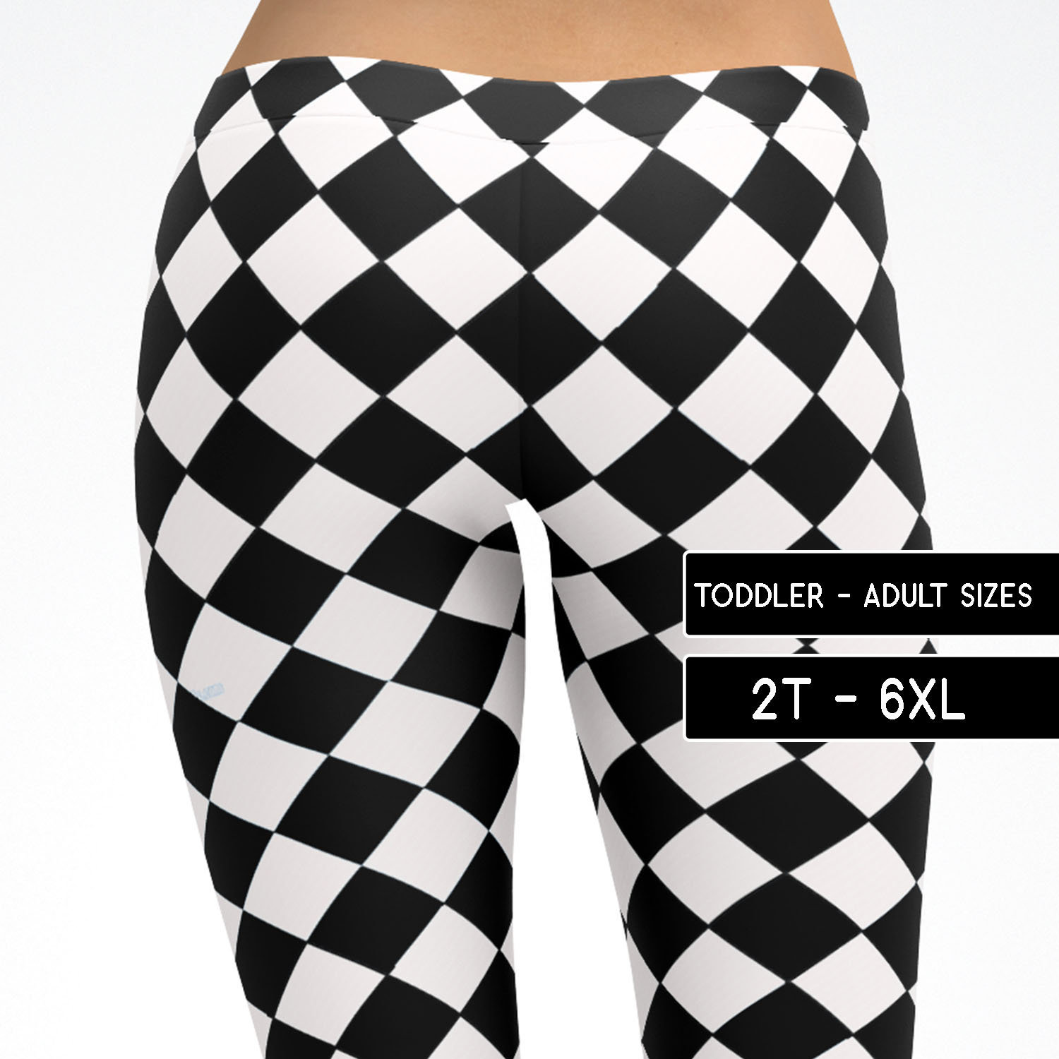 plus size checkered leggings