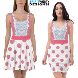 Bo Peep Costume Skater Dress or Fitted Bodycon Dress | Cosplay Toy Story Halloween Costume | Dance Costume | RunDisney Costume | Activewear