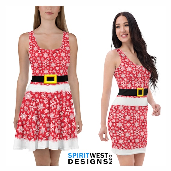 slim fit dress slacks Red 1950s Solid Plush Christmas Dress