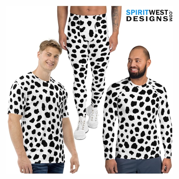Dalmatian Costume Men s Spots Puppy Dog Halloween Cosplay Burner Costume MMA Rashguard Running Shorts Meggings Leggings Tank Top Shirt Etsy
