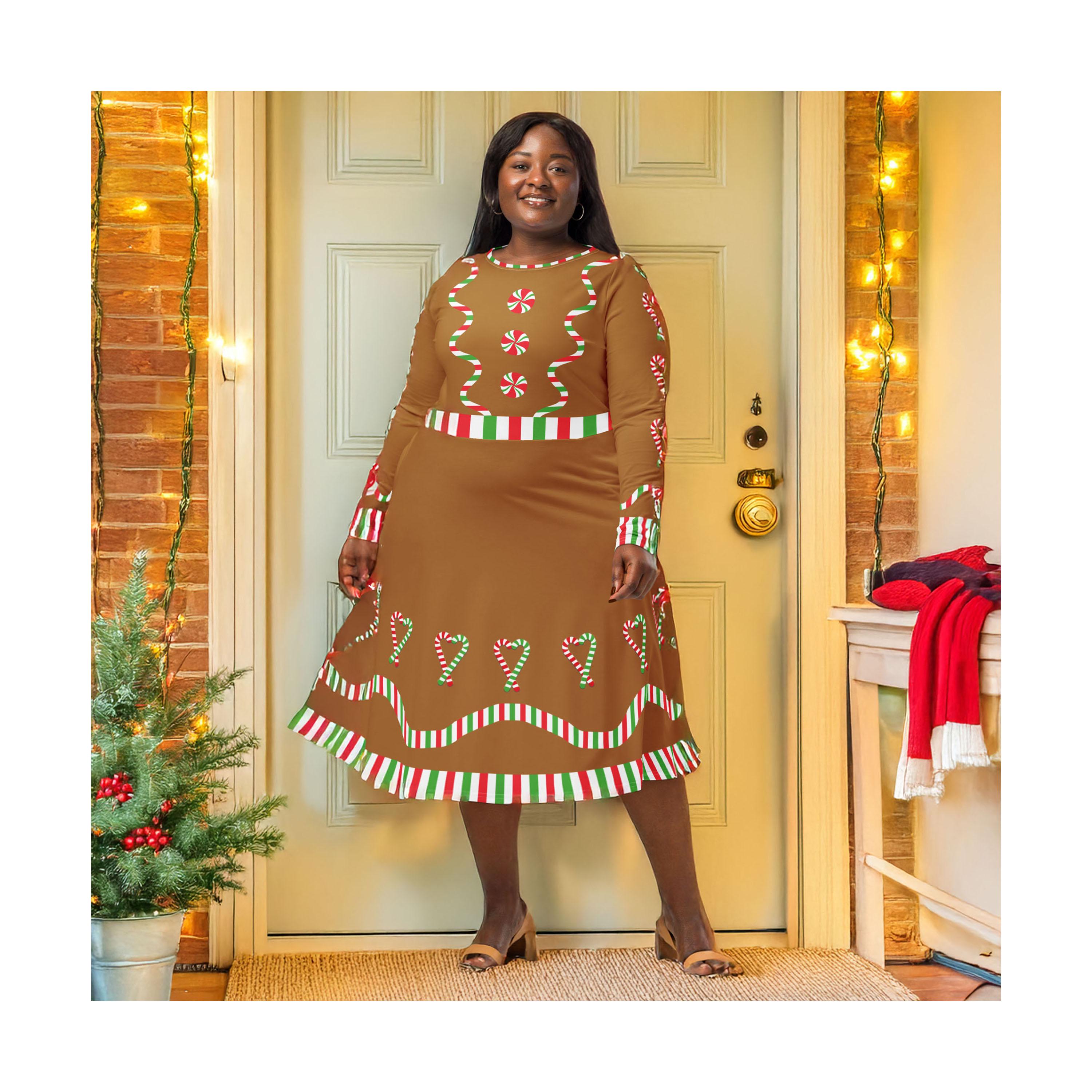 white christmas dresses Red Reindeer Womens Ugly Christmas Sweater Dress main image 1