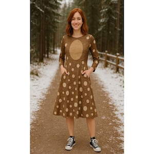 brown dance dress rudolph Reindeer Dance Costume