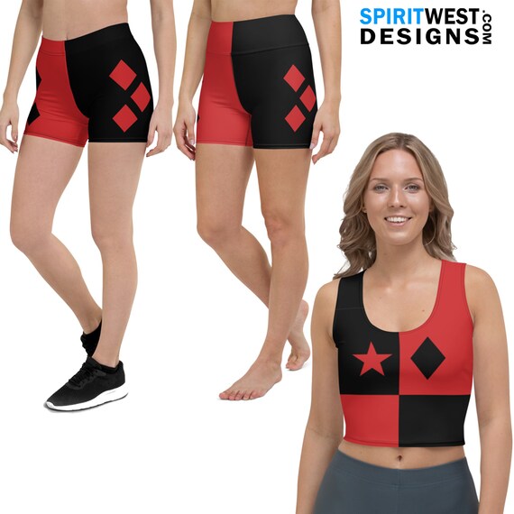Harley quinn shorts plus size deals