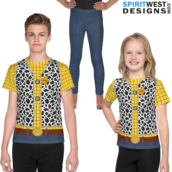 Disfraz de Sheriff Woody Vaquero para ninos Chaleco estrella de vaquera Halloween Cosplay Gimnasia Correr Danza Natacion Camisa de natacion de manga larga Polainas Etsy Mexico