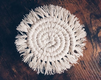 Coaster Macrame hecho a mano