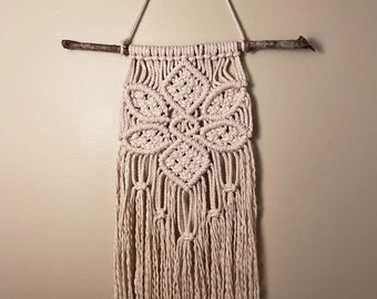 Handmade Macrame Flower Wall Hanging