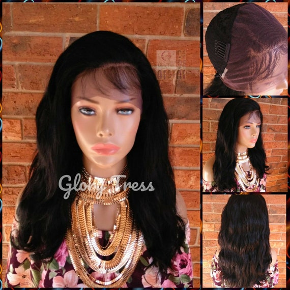 Ready To Ship Long Wavy 360 Lace Front Wig 100 Brazilian Etsy