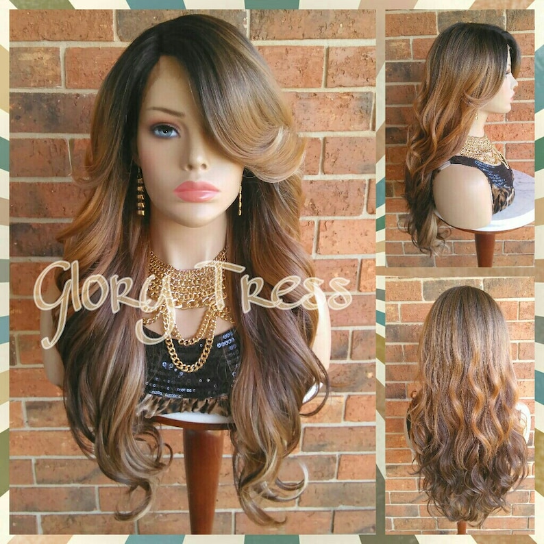 Lace Front Wig Ombre Blonde Wig Wigs Glory Tress Ombre Etsy
