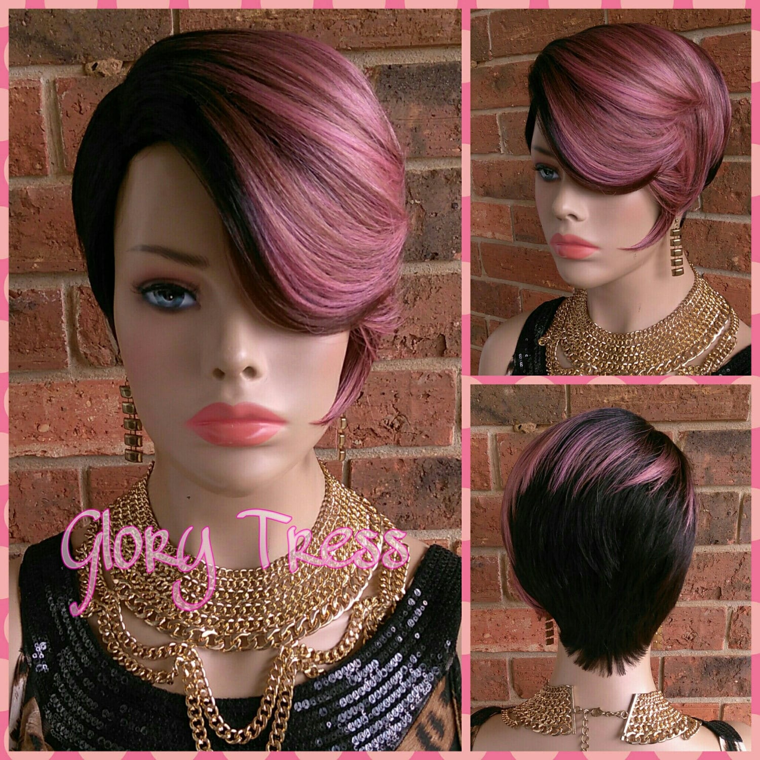 ON SALE // Short Razor Cut Full Wig Pixie Cut Hairstyle With - Etsy
