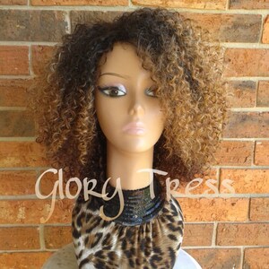 ON SALE // Kinky Curly Wig, Short Curly Half Wig, Big Natural Afro Wig, African American Wig // TRUST image 2