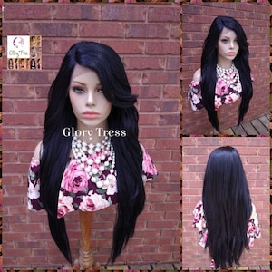 Lace Front Wig - Wigs - Glory Tress - Curly Wig - Black Wig - African American Wig - Yaki Texture - Ready To Ship // REJOICE