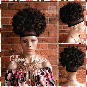 Kinky Curly Afro Drawstring Ponytail, Wigs, Black Ponytail, Ponytail Extensions, African American Hairstyle, ON SALE // ROSEMARY