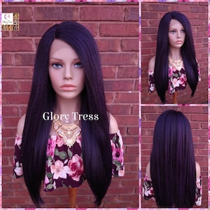 Kinky Straight Lace Front Wig, Natural Yaki Straight Wig, African American Wig, Glory Tress, Alopecia Chemo Wig// PRECIOUS