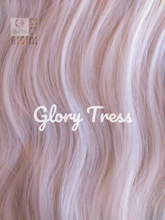 Buy White Platinum Blonde Lace Wig, Long Wavy Wig, 60 White  display picture 3