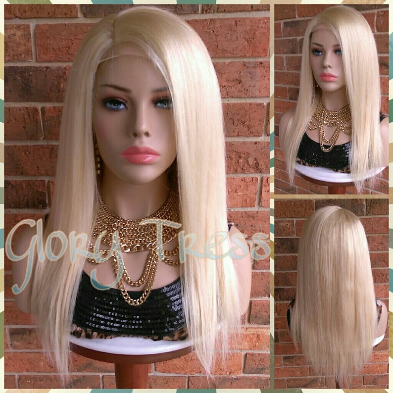 Blonde Lace Front Wig Wigs Human Hair Wig 100 Brazilian Etsy