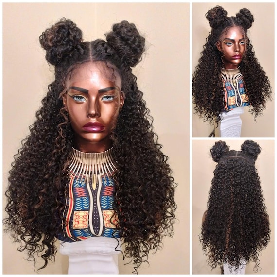 Bun Curly Lace Front Wig Amazon.com : Curly 9A Brazilian Vrigin Human Hair 360 Lace  main image 4