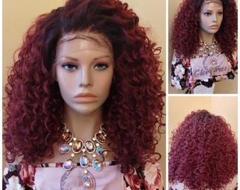 Lace Front Wig | Glory Tress | Human Hair Blend | Wavy Wig  display picture 2