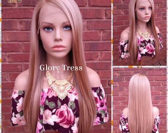 Lace Front Wig, Ombre Blonde Wig, Straight Wig, Blonde Wig, Glory Tress Wigs //AWESOME