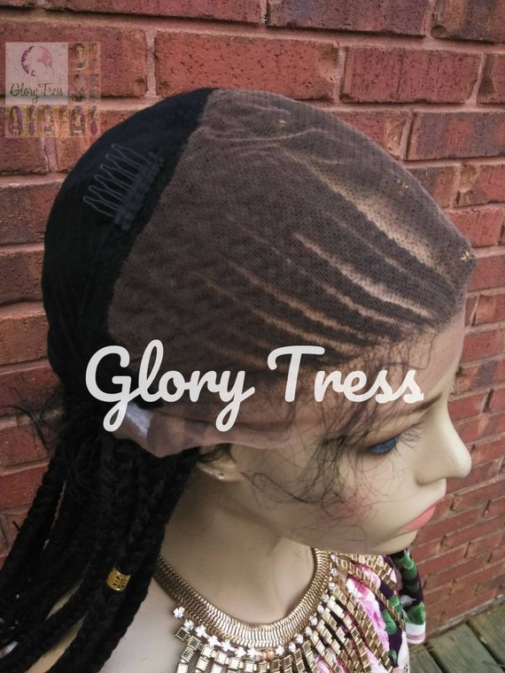 Fulani Box Braided Lace Front Wig, Braided Wig, Senegal Wig, Glory Tre –  Glory Tress