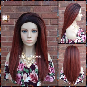 Wigs - Half Wig - Yaki Straight Half Wig - Copper Red Wig, Wig, Glory Tress - African American Wig - CLEARANCE //GREAT