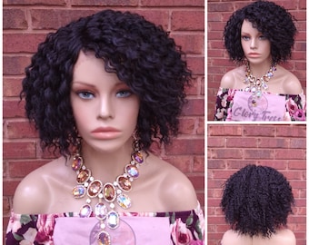 Lace Front Wig, Kinky Curly Lace Front Wig, Wigs, Glory Tress, Big Curly Afro Wig, Black Curly Wig//VASHTI