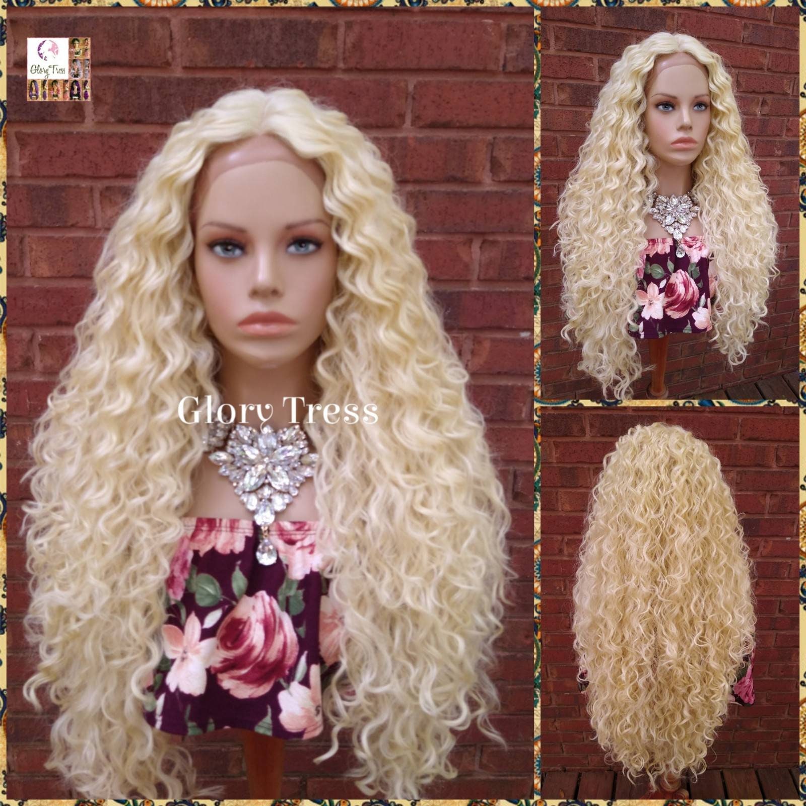 Long Blonde Curly Wig Long Blonde Curly Wig