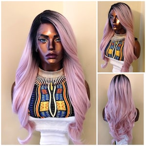 Curly Lace Front Wig, HD Lace Wig, Ombre Pink Wig, Glory Tress, Alopecia  Chemo Wig, Halloween Cosplay Wig // COTTONCANDY