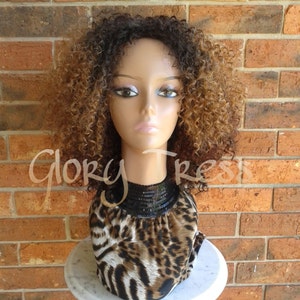 ON SALE // Kinky Curly Wig, Short Curly Half Wig, Big Natural Afro Wig, African American Wig // TRUST image 3