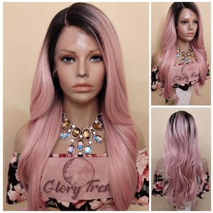 Curly Lace Front Wig, HD Lace Wig, Ombre Pink Wig, Glory Tress, Alopecia  Chemo Wig, Halloween Cosplay Wig // FABULOUS